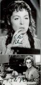 Lilly Palmer signed black and white photo collection featuring 2. Good condition Est.