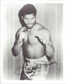 Boxing. Leon Spinks signed vintage 10x8 black and white photograph. Spinks (July 11, 1953 - February