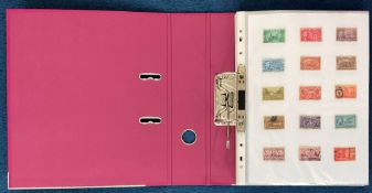 U. S. A. used Stamps in a Binder, with over 1000 Stamps on 74 pages Stamps are from the 1940s