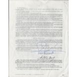 Richard Roundtree actor Shaft signed 1987 Contract for American Federation of Television and Radio