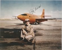 WWII, Brigadier General Frank Kendall Pete Everest vintage signed 10x8 colour photograph. Everest