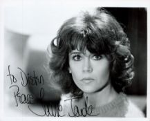 Jane Fonda signed 10x8 vintage black and white photo. Jane Seymour Fonda (born December 21, 1937) is