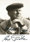 Gert Frobe signed 6x4 black and white photo. Karl Gerhart Gert Frobe; 25 February 1913 - 5 September