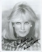 Linda Evans collection includes signed 10x8 black and white photo dedicated and a 5x4 signed