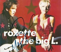 Roxette signed The Big L CD sleeve includes both Marie Fredriksson and Per Gessle disc included.