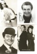 Avengers collection includes Patrick Macnee signed 6x4 black and white photo, Diana Rigg signed