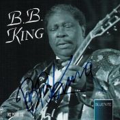 B.B King signed Blunite CD sleeve disc included. Riley B. King (September 16, 1925 - May 14,