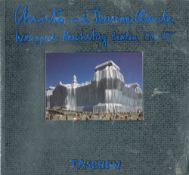 Christo and Jean Claude signed Softback book titled Wrapped Reichstag Berlin 1971-95 signatures on