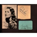 Assorted autograph book. Contains signature pieces and photos. Some of signatures included are Ramon