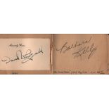 Small autograph book containing 25+ signatures. Amongst the signatures are Billy Daniels, David