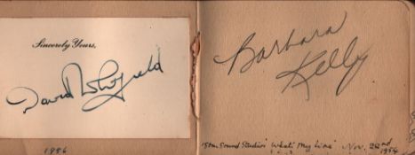 Small autograph book containing 25+ signatures. Amongst the signatures are Billy Daniels, David