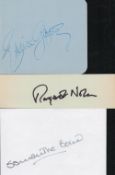 James Bond Actresses. Three signed pieces with no dedications. Eunice Gayson, credited with being