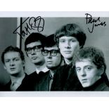 Paul Jones and Tom McGuiness Manfred Mann signed 10x8 black and white photo. Good condition. All