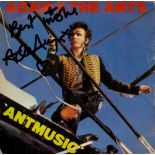 Adam Ant, singer and musician. A signed original Antmusic cover from 1980, complete with single.