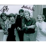 Mike D'Abo and Tom McGuiness signed Manfred Mann 10x8 black and white photo. Good condition. All