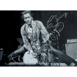 Chuck Berry signed 10x8 black and white photo. Good condition. All autographs come with a