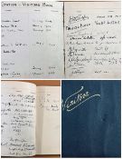 Louis Mountbatten, 1st Earl Mountbatten of Burma signed 1940s Anderson WT Station visitors book
