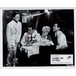 Carry On Spying, a 10x8 film photo. Signed by Bernard Cribbins, who played Harold Crum, appeared