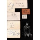 Assorted signature collection from the 1970's. Assorted photos and signed cards. Amongst the