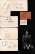 Assorted signature collection from the 1970's. Assorted photos and signed cards. Amongst the