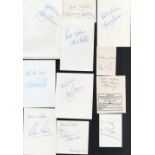 Footballers, a collection of 38 signed (to back) players from the mid 1980's. Mostly in colour,