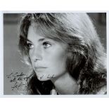 Jacqueline Bisset, a signed and dedicated 10x8 photo. An actress who has appeared in over 60