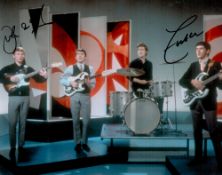 Searchers 10x8 colour photo signed by group members John McNally and Frank Allen. Good condition.