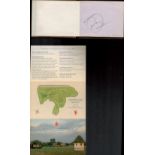 1985 Open Championship multi signed autograph book includes Seve Ballesteros , Lee Trevino, Jack