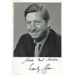 Journalist, Sandy Gall signed 7x5 vintage black and white photograph date stamped March 1972 on