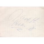 Gareth Hunt signed page, approximately 6 inches x 4 inches. This autograph was obtained from