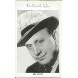 Reg Dixon Signed 6x3.5 Black and White Photo. A popular radio comedian in the 1940s and 50s in