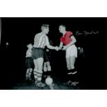 Football Bill Foulkes signed 12x8 Manchester United colourised photo. Good condition. All autographs