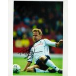 Teddy Sheringham signed 10x8 Tottenham Hotspur colour photo. Edward Paul Sheringham, MBE (born 2