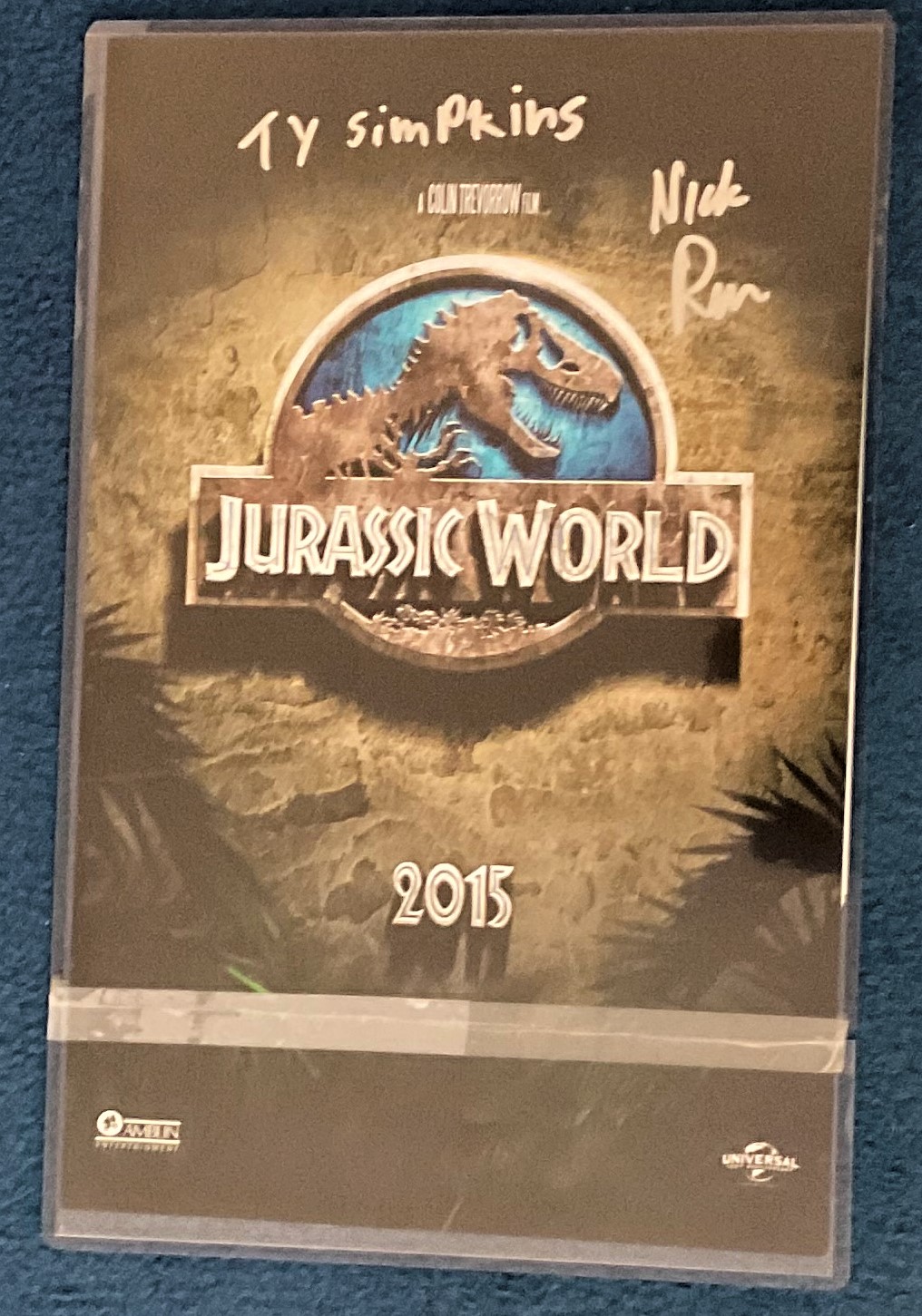 Nick Robinson signed 14x11 Jurassic World 2015 promo photo dedicated. Nicholas John Robinson (born