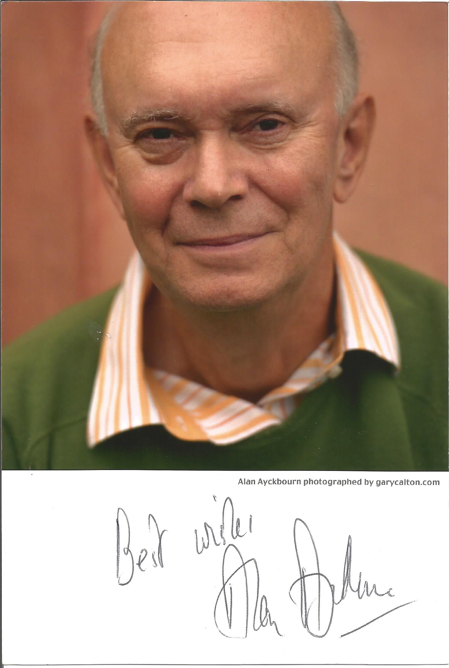 Alan Ayckbourn signed 7x5 colour photo. Good condition. All autographs come with a Certificate of