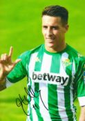 Cristian Tello signed 12x8 Real Betis colour photo. Cristian Tello Herrera ( born 11 August 1991) is