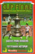 Queens Park Rangers v Tottenham Hotspur 1982 FA Cup Final vintage programme Wembley stadium 22nd May