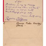Romain Coolus signed 5x3 card. René Max Weill (25 May 1868 - 9 September 1952), who used the