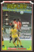Queens Park Rangers v Tottenham Hotspur 1982 FA Cup Final Replay vintage programme Wembley stadium