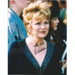 Julie Walters signed 10 x 8 inch colour portrait photo. Good condition. All autographs come with a