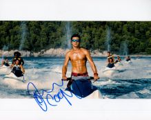 Actor Dominic Cooper Hand signed 10x8 Colour Photo. Photo shows Cooper on a Jet Ski. Cooper is an
