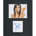 Rochelle Humes 10x8 mounted signature piece includes signed album page and colour photo. Rochelle