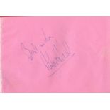 Robert Powell and Georgina Hale signed autograph page, approximately 6x4. These autographs were