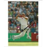 Cricket Darren Gough signed England 10x8 colour photo. Darren Gough MBE (born 18 September 1970)