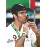 Cricket Michael Vaughan signed Ashes 2005 10x8 colour photo. Michael Paul Vaughan OBE (born 29