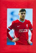 Ozan Kabak signed 12x8 Liverpool colour photo. Ozan Muhammed Kabak (born 25 March 2000) is a Turkish