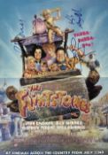 The Flintstones John Goodman Rosie O'Donnell Kyle MacLachlan Multi Signed Film Poster. Good
