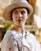 Jessica Brown Findlay Downton Abbey Actress 10x8 inch Signed Photo. Good condition. All autographs