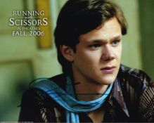 Joseph Cross American Actor Running with Scissors 10x8 inch Signed Photo. Good condition. All