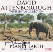 David Attenborough Wildlife Filmmaker Signed DVD Sleeve. Good condition. All autographs come with